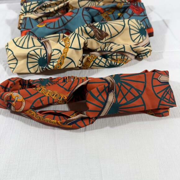 Beautiful Bee Equestrian Print Twist Knot Headbands - Set of 6 - Picture 2 of 5